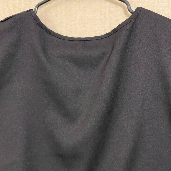 Shein Top Women's Small Black Pull Over Short Sleeves - Picture 9 of 11